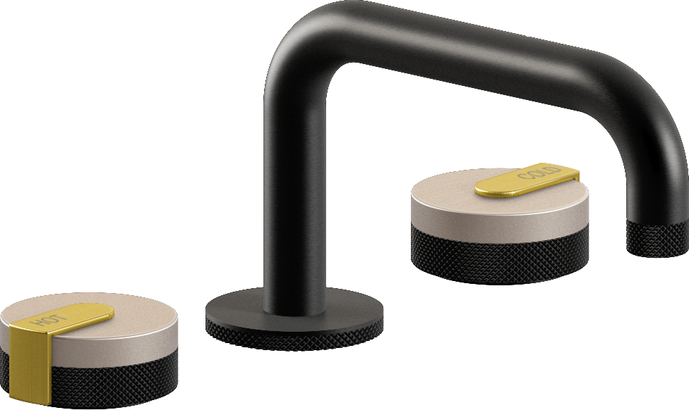 E-11510-R1SN-L1BB-MBK Смеситель для умывальника на 3 отвертия GRAFF MOD+