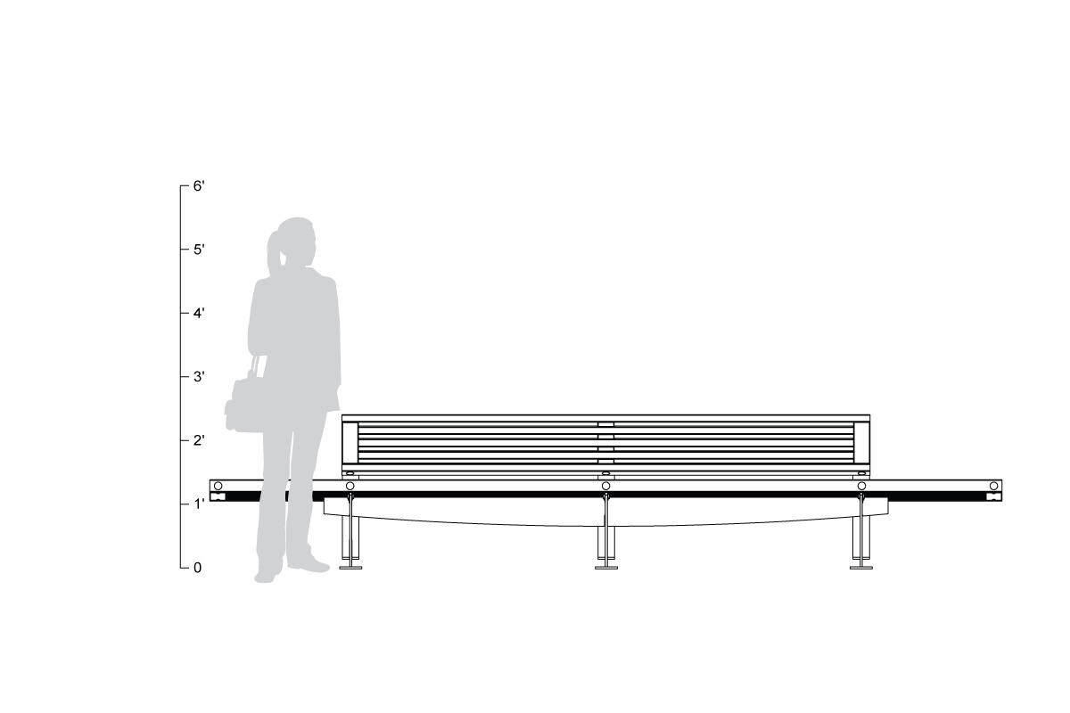 FSRT55 Скамья Pacifica  Forms-surfaces  - Вид №7