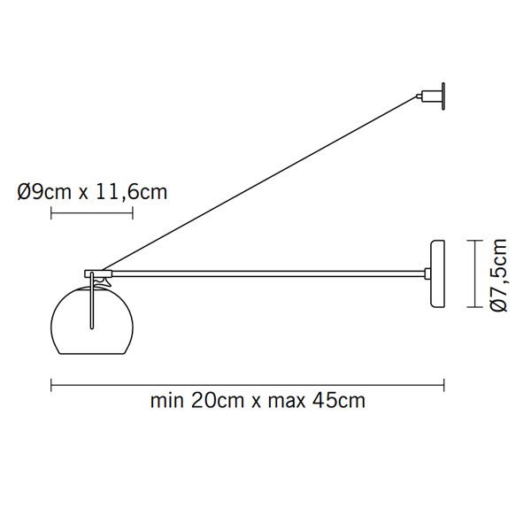 Светильник настенный синий Fabbian D57D0331 FABBIAN  00-3882498 Синий  - Вид №5