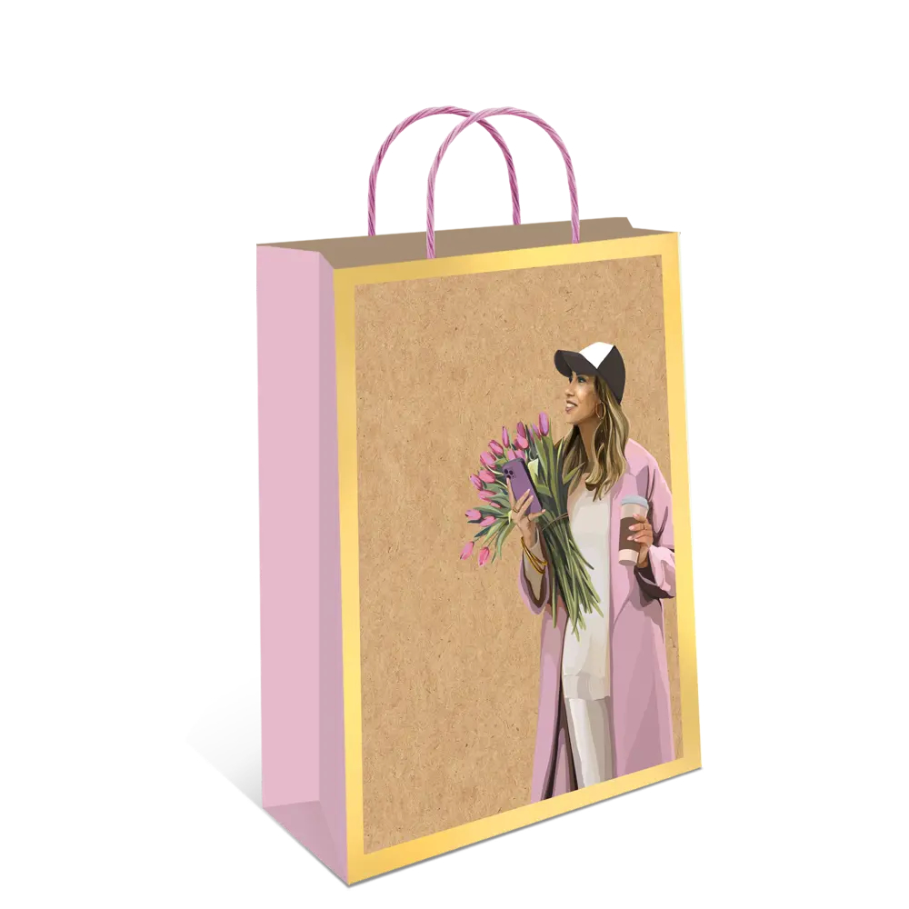 Подарочный пакет Арт и дизайн Крафт 26x32x12 см цвет разноцветный STLM-2046268 - Вид №1