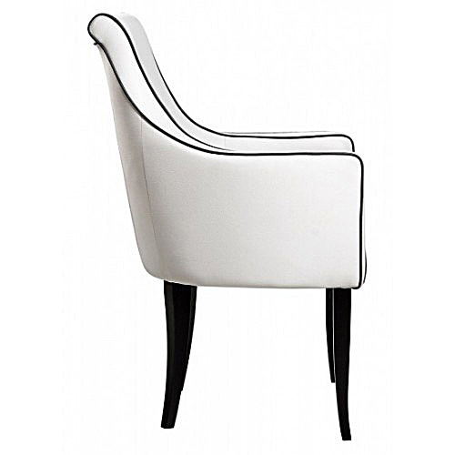 Кресло Чикаго РЕСТОРАЦИЯ ДИЗАЙНЕРСКИЕ, ЧИКАГО 096907 Черный;белый  - Вид №2