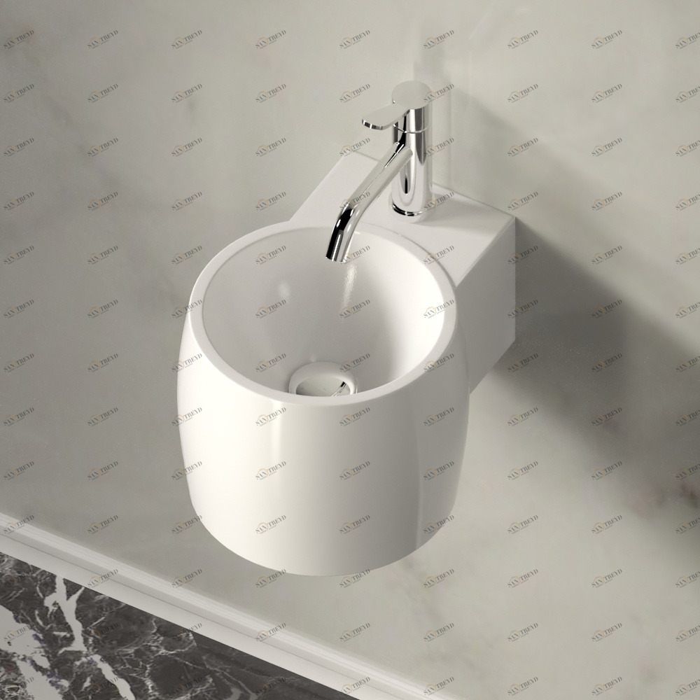 ACER0710NZEXMAR Подвесная раковина настенная круглая Agape  белая 