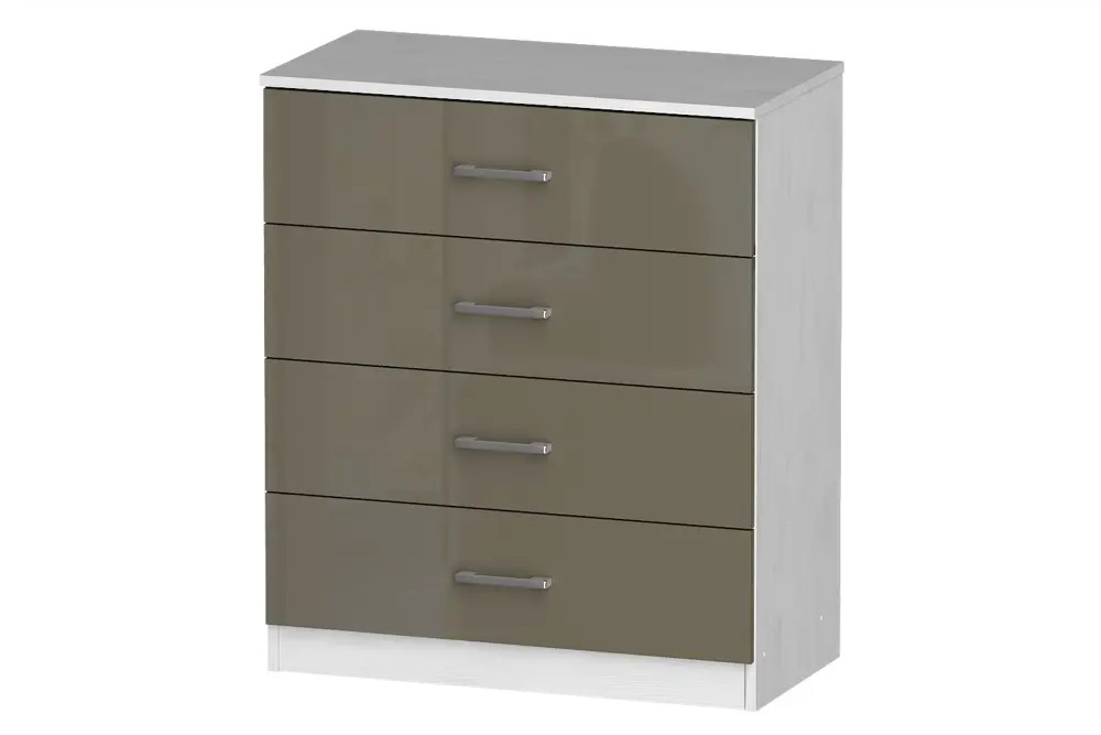 91545900 Комод Furnistyle 10729 4 ящика 80x40x90 см ЛДСП цвет разноцветный STLM-1089146