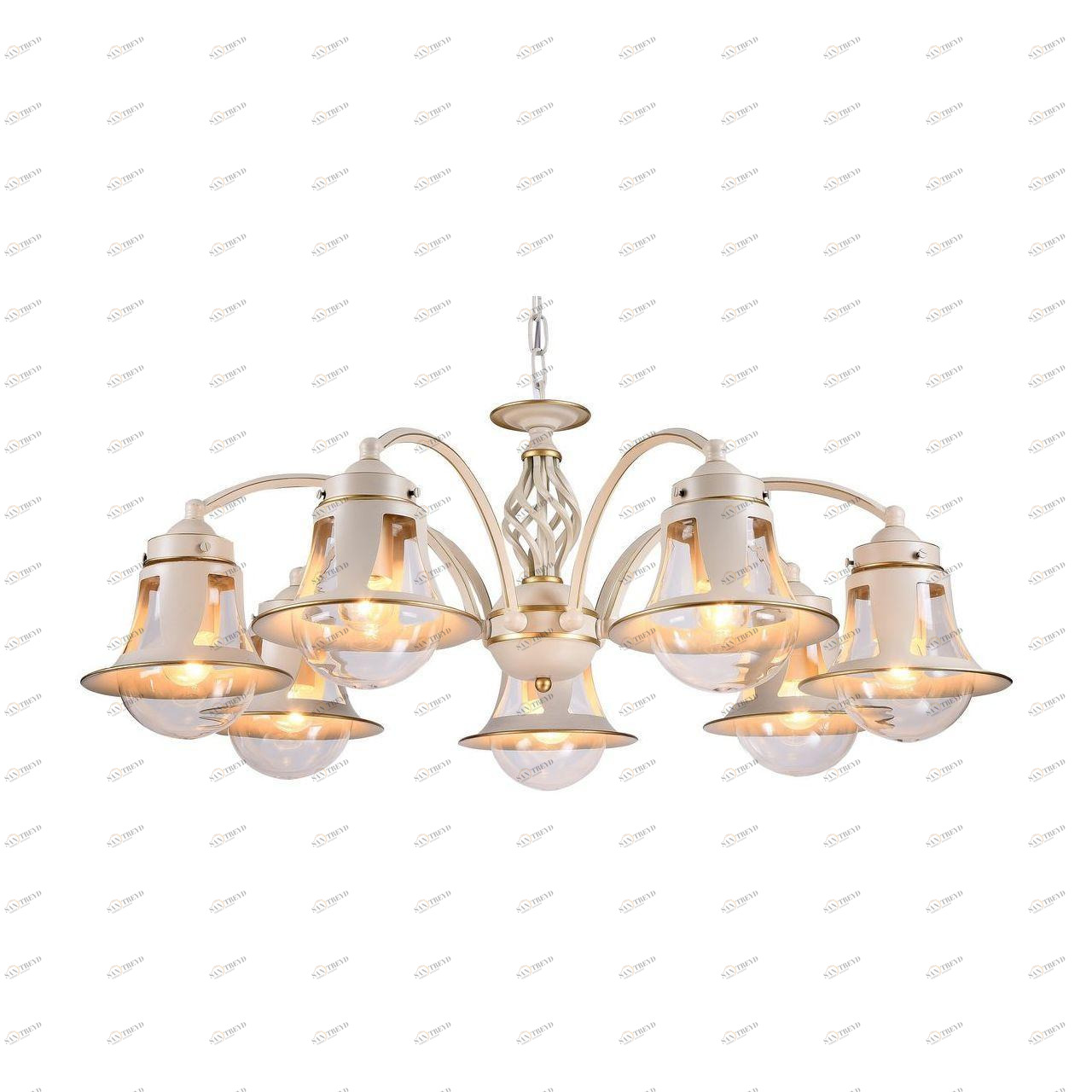 Подвесная люстра Arte Lamp A7022LM-7WG ARTE LAMP ДИЗАЙНЕРСКИЕ 187658 Кремовый 