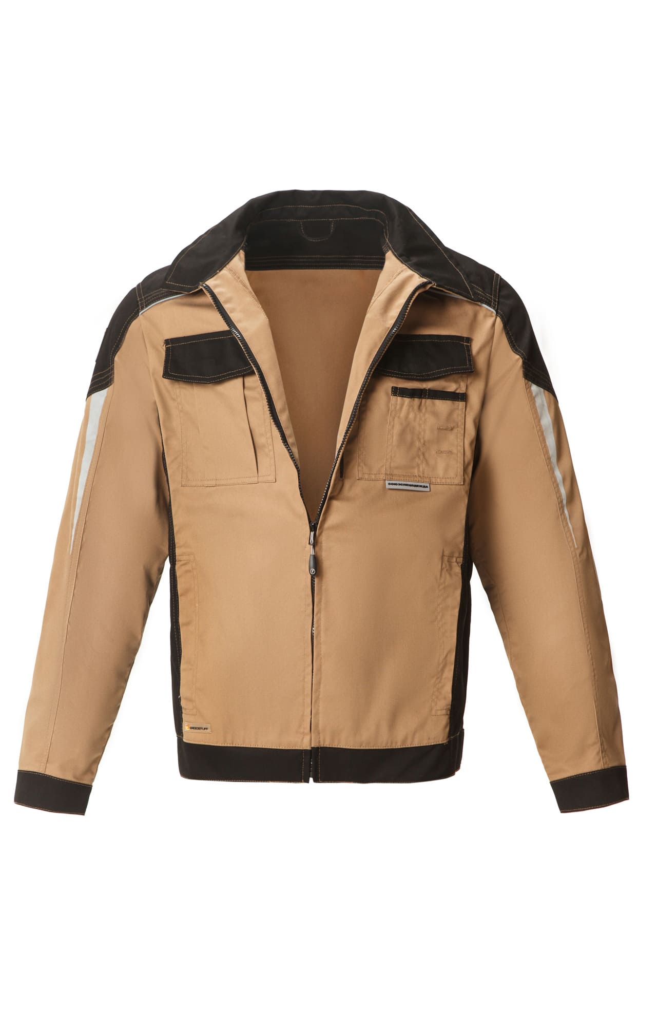 70068 Костюм  NEW бежевый с черным STATUS  Летняя спецодежда  размер 56-58/170-176  - Вид №3