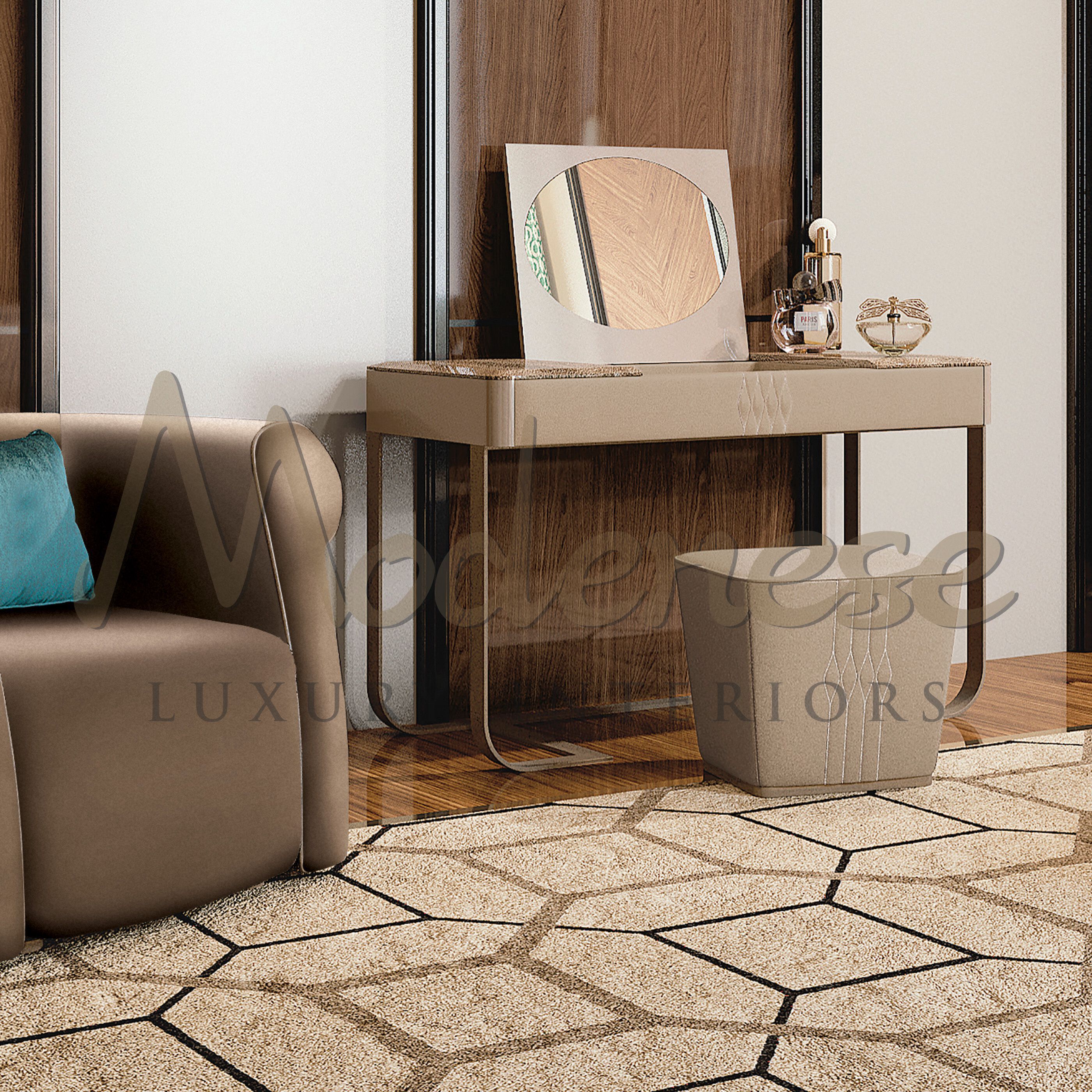 Кожаный квадратный пуф Modenese Luxury Interiors DIAMOND EDGE ARCH-00105152 - Вид №4