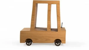 moooi Высокий дубовый журнальный столик с журнальной полкой