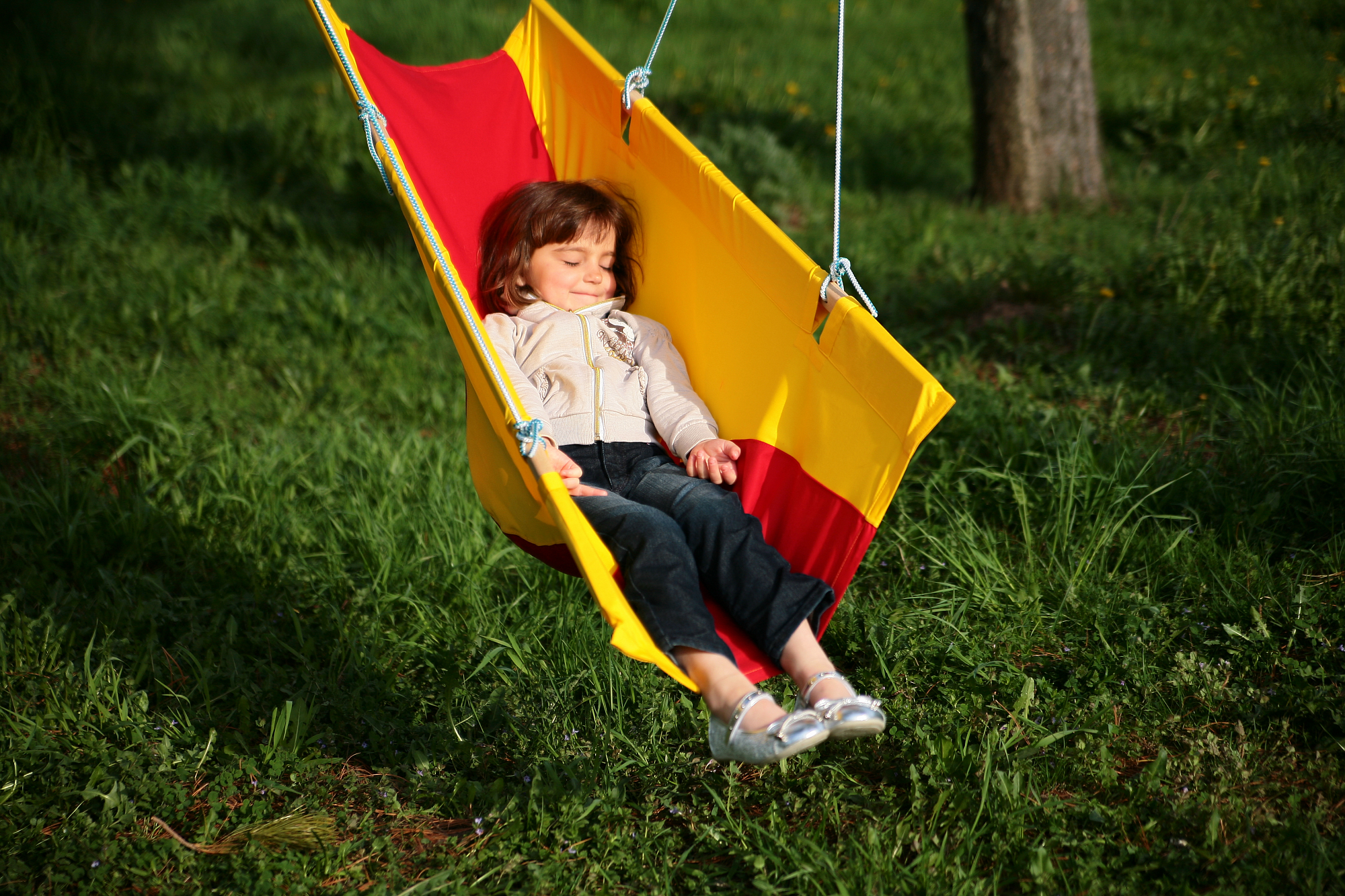 Гамак детский эргономичный желто-зеленый ПОКАЧАЙКА  326719 Желтый;зеленый Santreyd  - Вид №5