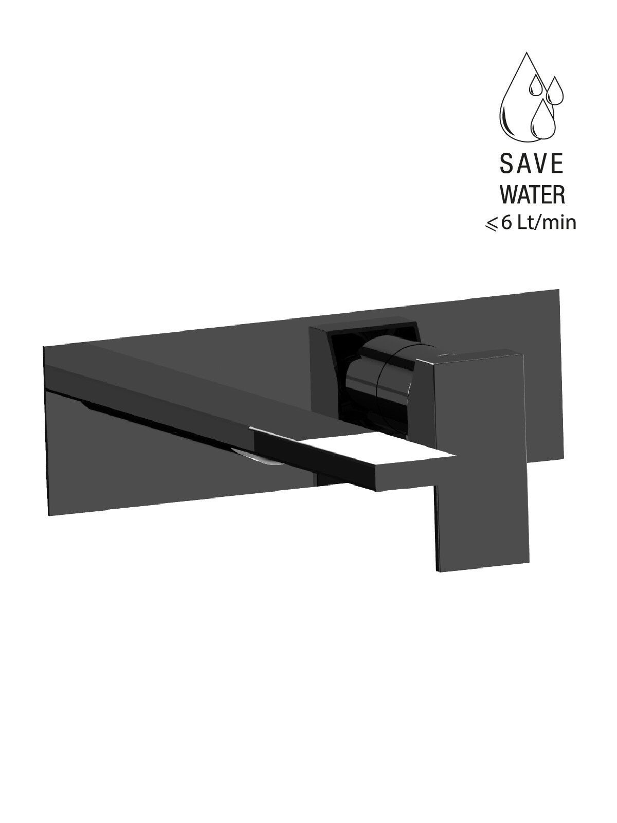 Настенный смеситель для раковины с пластиной без слива Rubinetterie Frattini Vita Due ARCH-00054452 - Вид №37