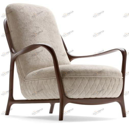 OPERA CONTEMPORARY Кресло из ткани с подлокотниками  49035 