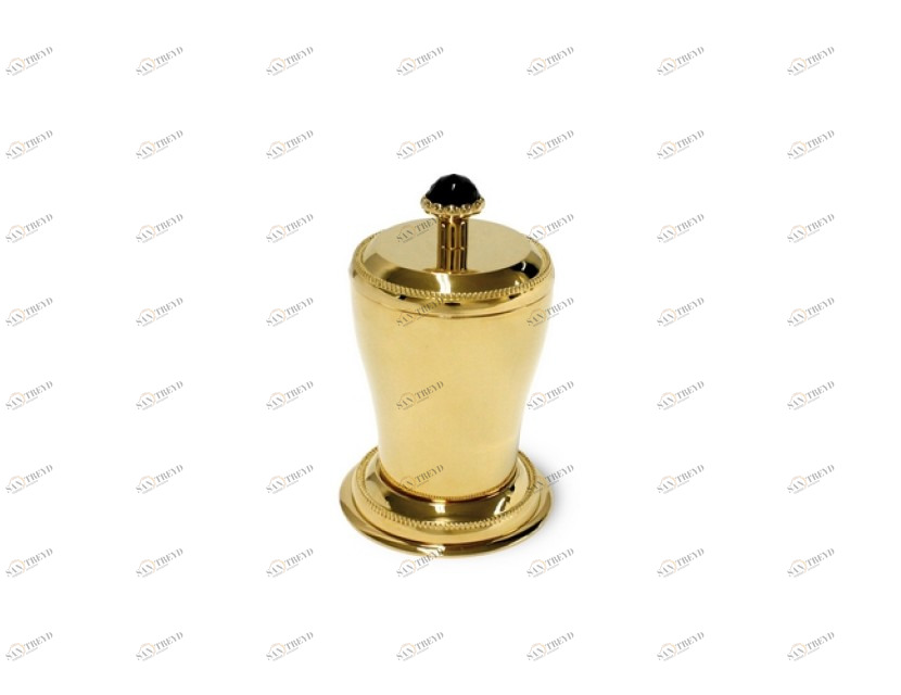 046087.BSN.00 Футляр для драгоценностей, украшенный черным жемчугом swarovski Золото 24К Mestre 