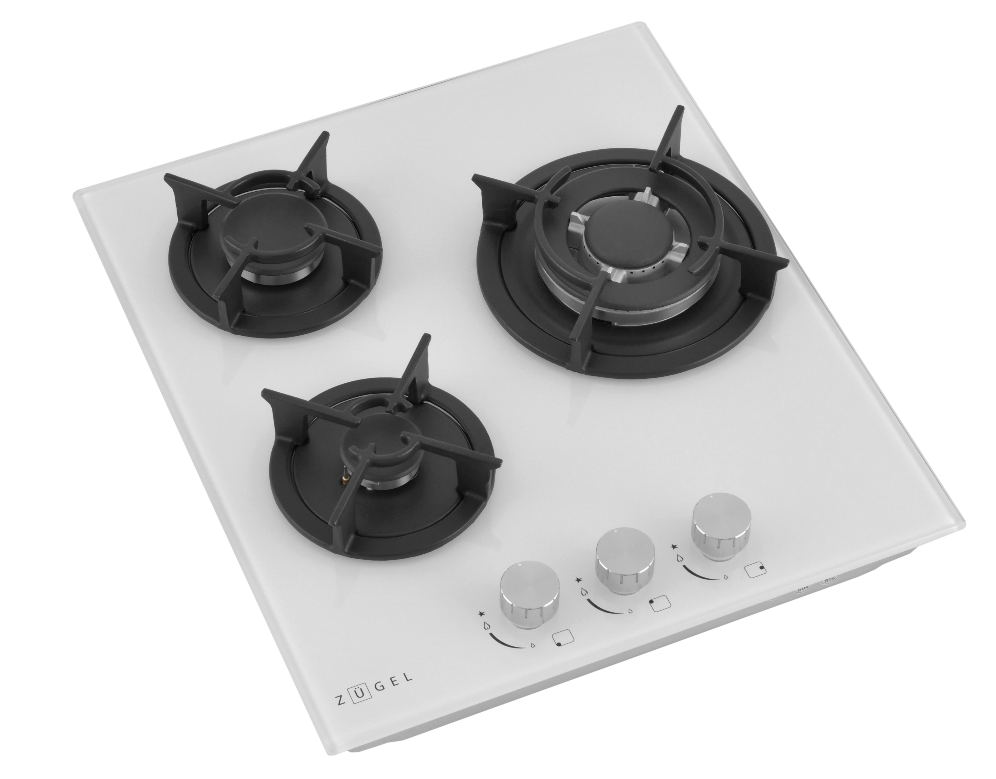 9175441 Газовая варочная поверхность ZUGEL ZGH452W STDN-0076175 - Вид №1