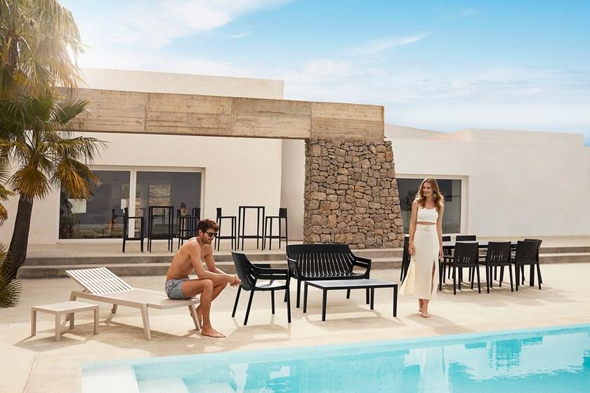 VONDOM 2-местный садовый диван из полипропилена Spritz 56025 - Вид №2