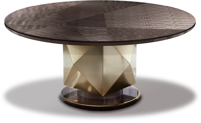 5825 Infinity круглый стол на металлическом основании - giorgio collection