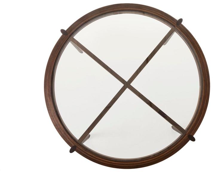 BassamFellows Круглый стол из дерева и стекла Spoke Cb-323/cb-324/cb-325 - Вид №1