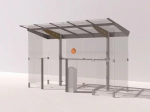 mmcité1 Навес из оцинкованной стали для курящих Regio