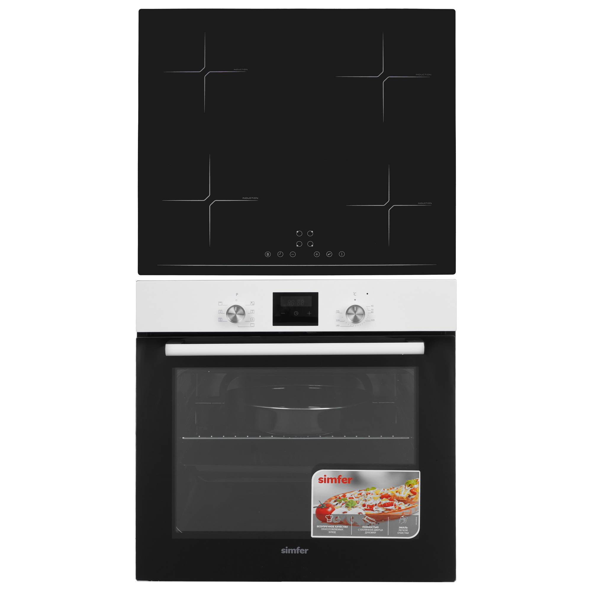 9280264 Духовой шкаф электрический Simfer B6EW56070 + Варочная поверхность индукционная Simfer H60I74S003 STDN-0049160