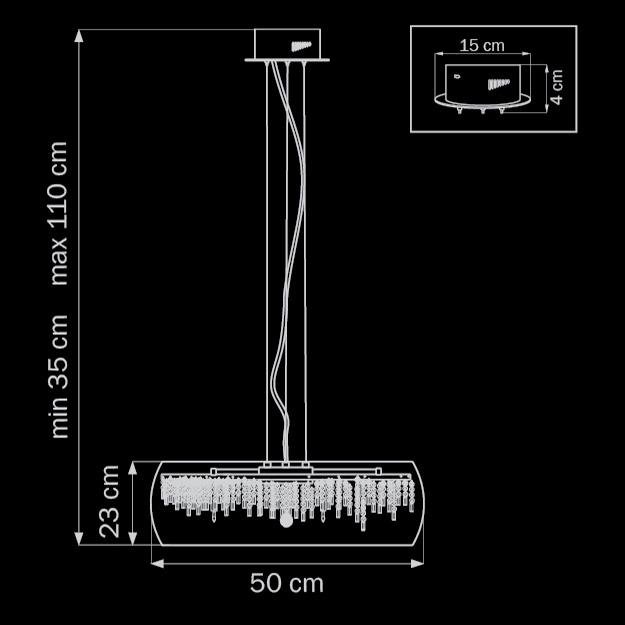 Подвесной светильник Lightstar Acquario 753084 LIGHTSTAR ДИЗАЙНЕРСКИЕ, ACQUARIO 070442 Хром  - Вид №1