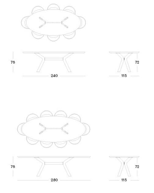 Овальный стол из стали и дерева Vincent sheppard ALBERT ARCH-00129363 - Вид №4