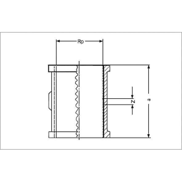 13270114 SANHA 3270 PURAFIT муфта ВР-ВР 11/4 мм  - Вид №1