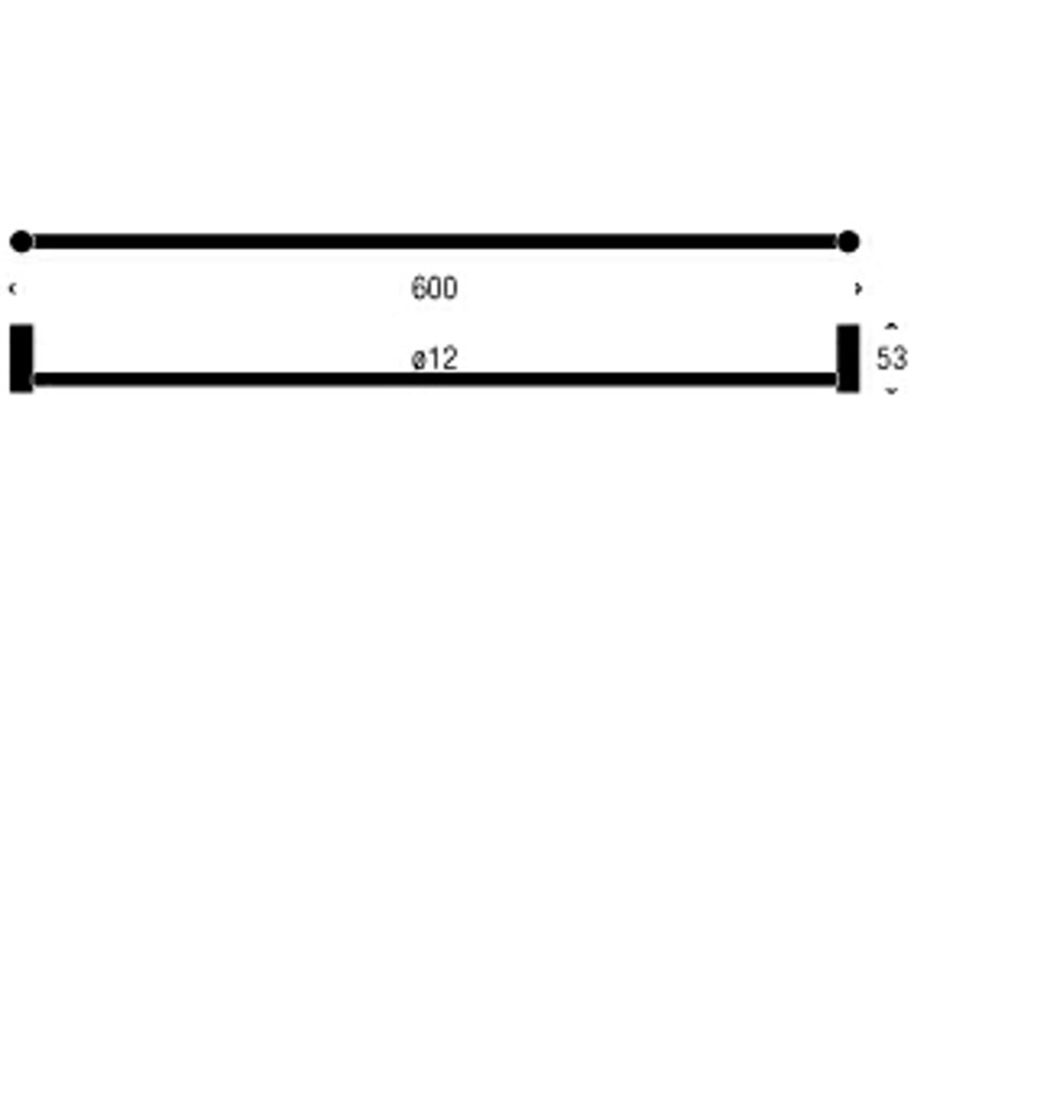 FROST Держатель для полотенца 9 » матовый Нержавеющая сталь Матовый N1104  - Вид №1