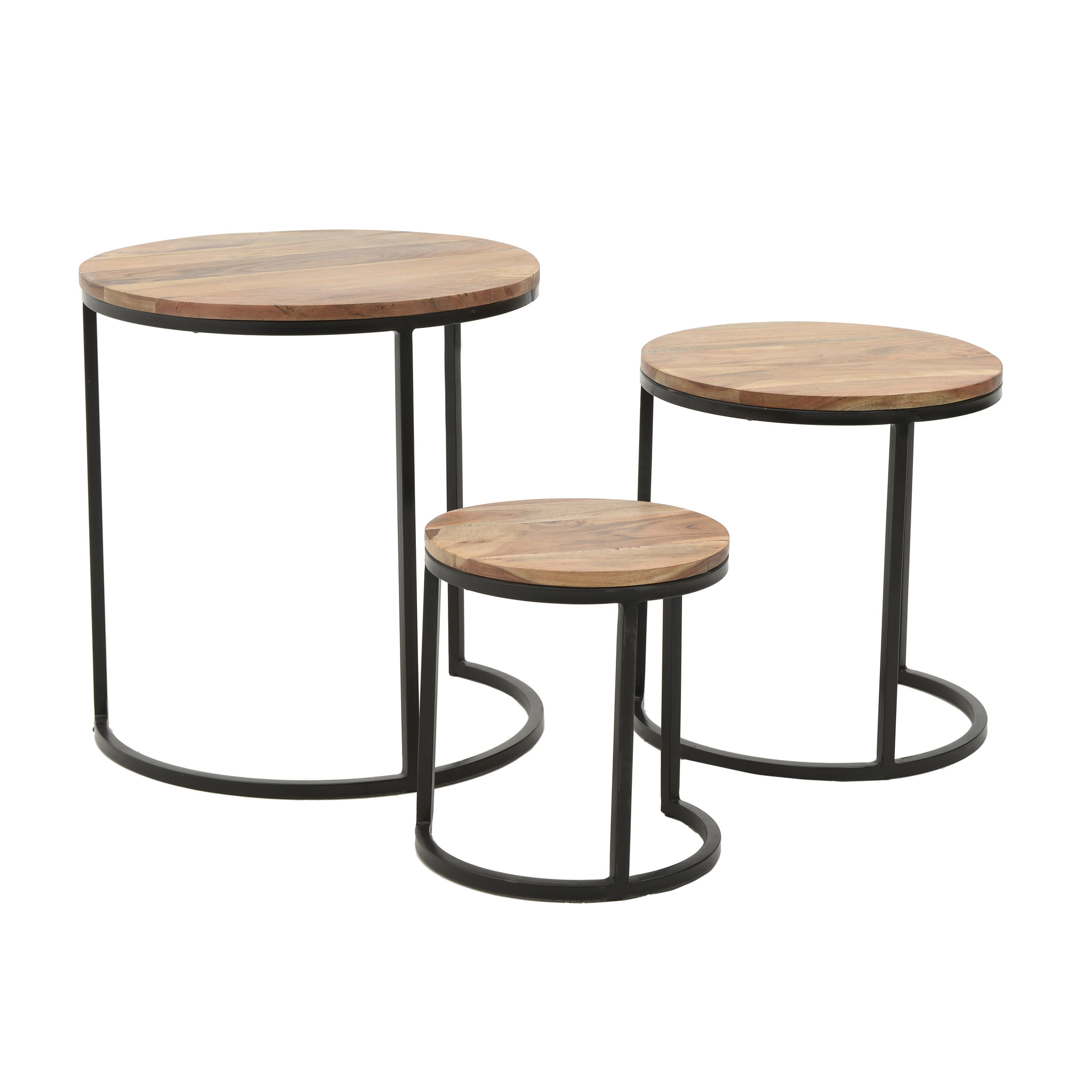 7850053.0010 Стол, набор 3шт - 50Х50Х50 / 43Х43Х45 / 33Х33Х38 TO4ROOMS  - Вид №1