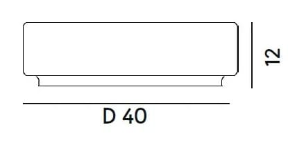Низкий круглый журнальный столик из дутого стекла Billiani STACK 880 ARCH-00036354 - Вид №12