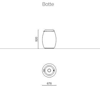 Metalco Контейнер для мусора HPC для использования вне помещений Stile molecular concrete sun-id-1453247 - Вид №2
