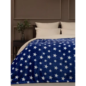 91720330 Плед Texrepublic 150x200 см полиэстер цвет синий/белый STLM-1065099