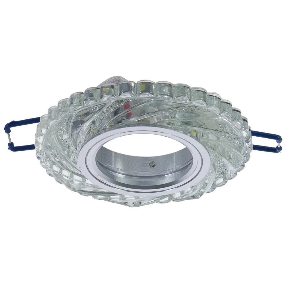 Спот точечный встраиваемый Elektrostandard "Whirl" с LED-подсветкой под отверстие 60 мм, 1 м², цвет прозрачный 18614060 STLM-2031716  - Вид №1