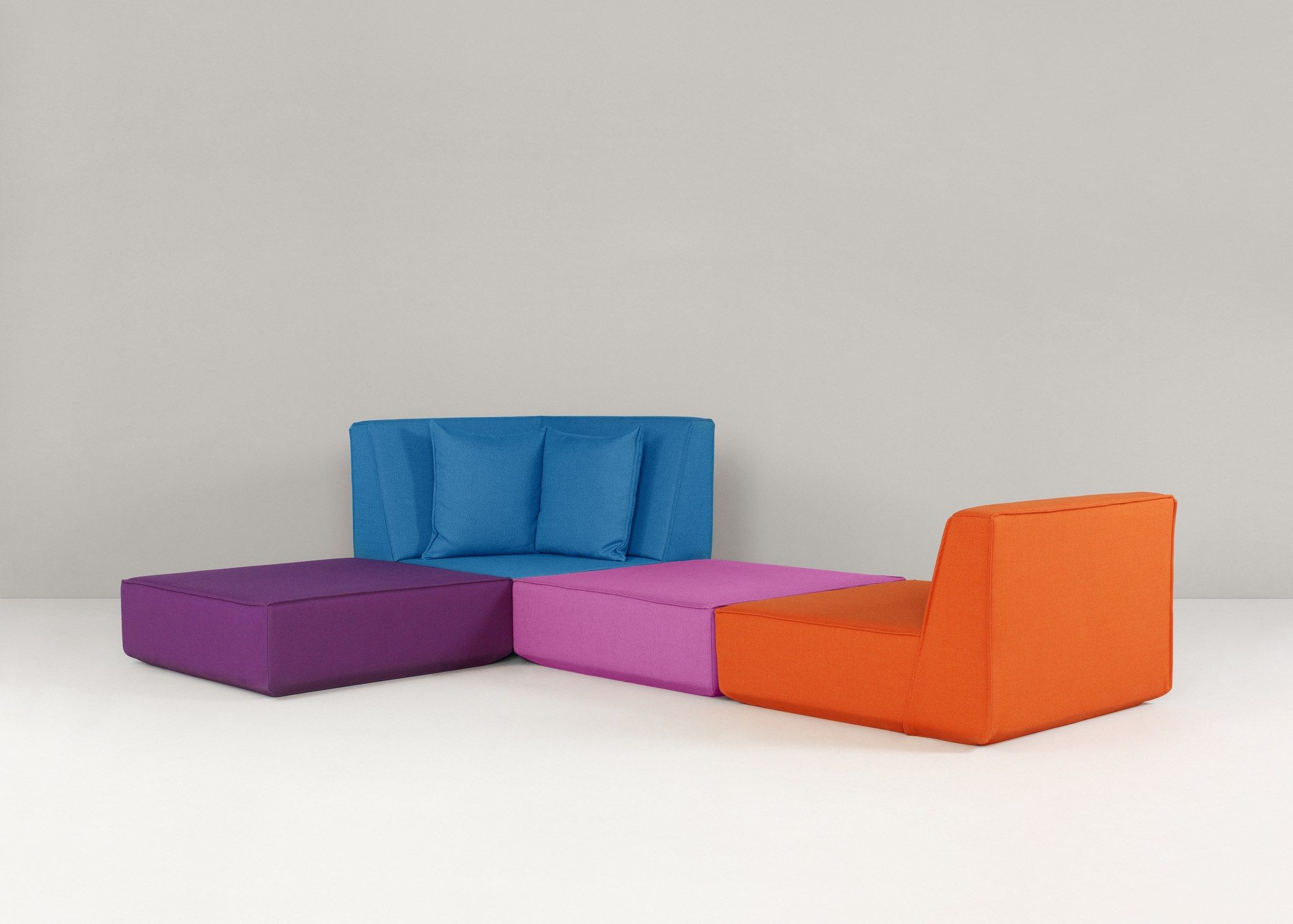 Модульный квадратный пуф из ткани Cubit by Mymito ARCH-00073733 - Вид №18