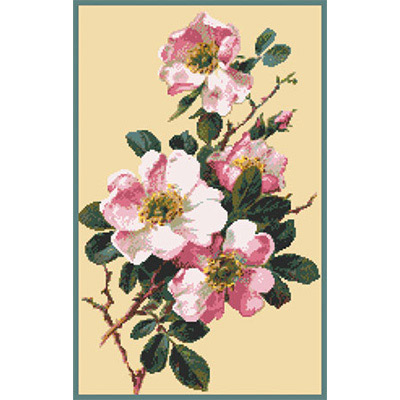 150х240кл Схема для вышивания цв. А3 ДК-104 "Шиповник" Santreyd 