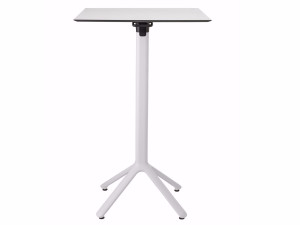 Высокий квадратный стол с алюминиевым откидным верхом