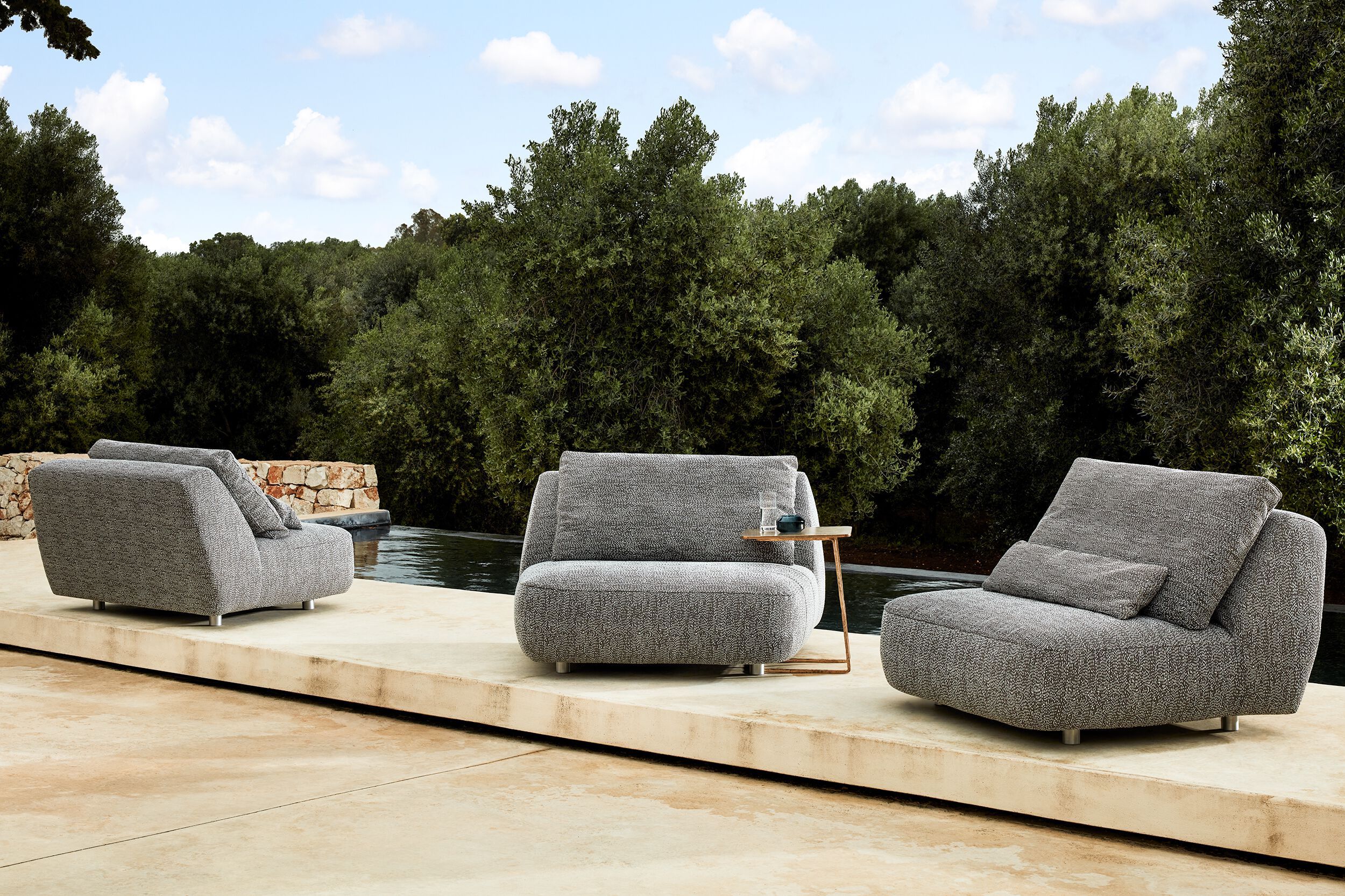 Бронзовый прямоугольный садовый столик Exteta Moonlight ARCH-00053616 - Вид №4