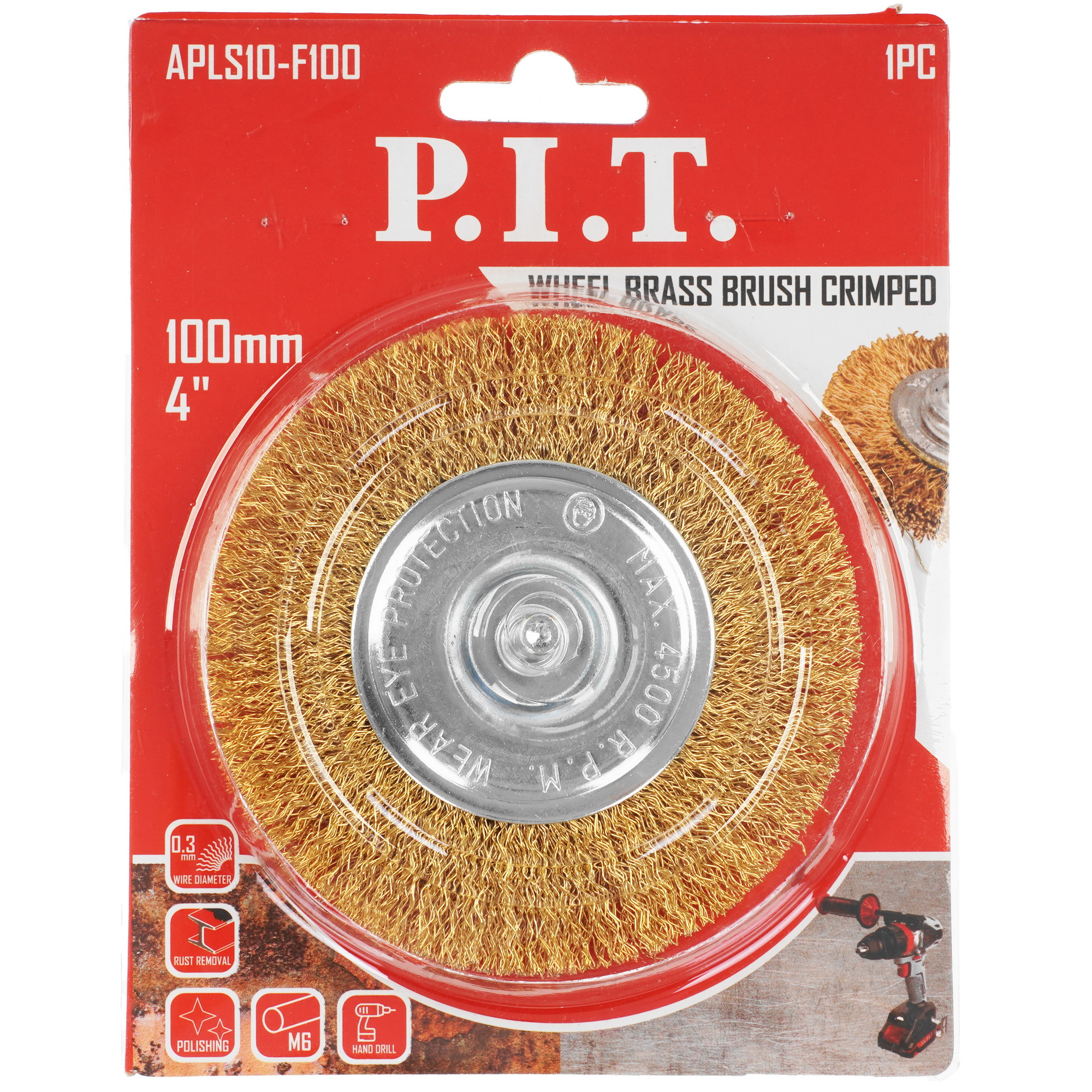 Кордщетка P.I.T. APLS10-F100 100 мм 9183425 PIT STDN-0092778 - Вид №3