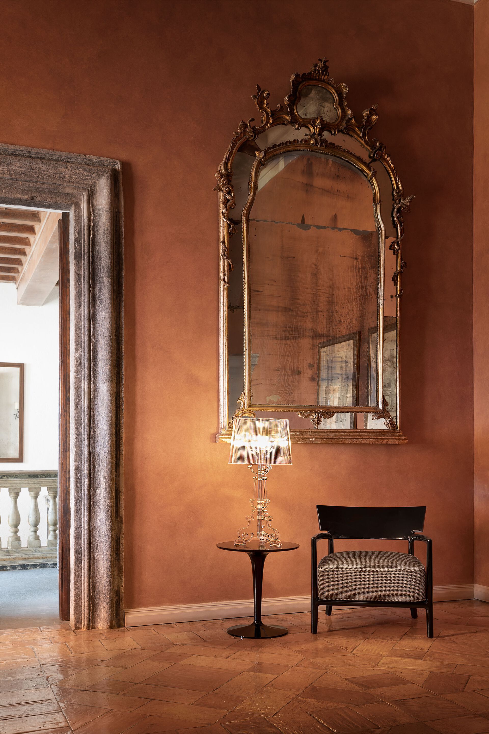 Поликарбонатная светодиодная настольная лампа с регулируемой яркостью Kartell BOURGIE ARCH-00127267 - Вид №21