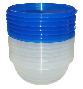 SС-Н11-18 Набор пищевых контейнеров из 7 шт.1.5Л. SC-Н11-18 ПРОЗРАЧНЫЙ Цветочная коллекция