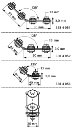 6584052 BIS RapidRail® Уголки 135° для создания конструкций из профиля RapidRail walraven  - Вид №1