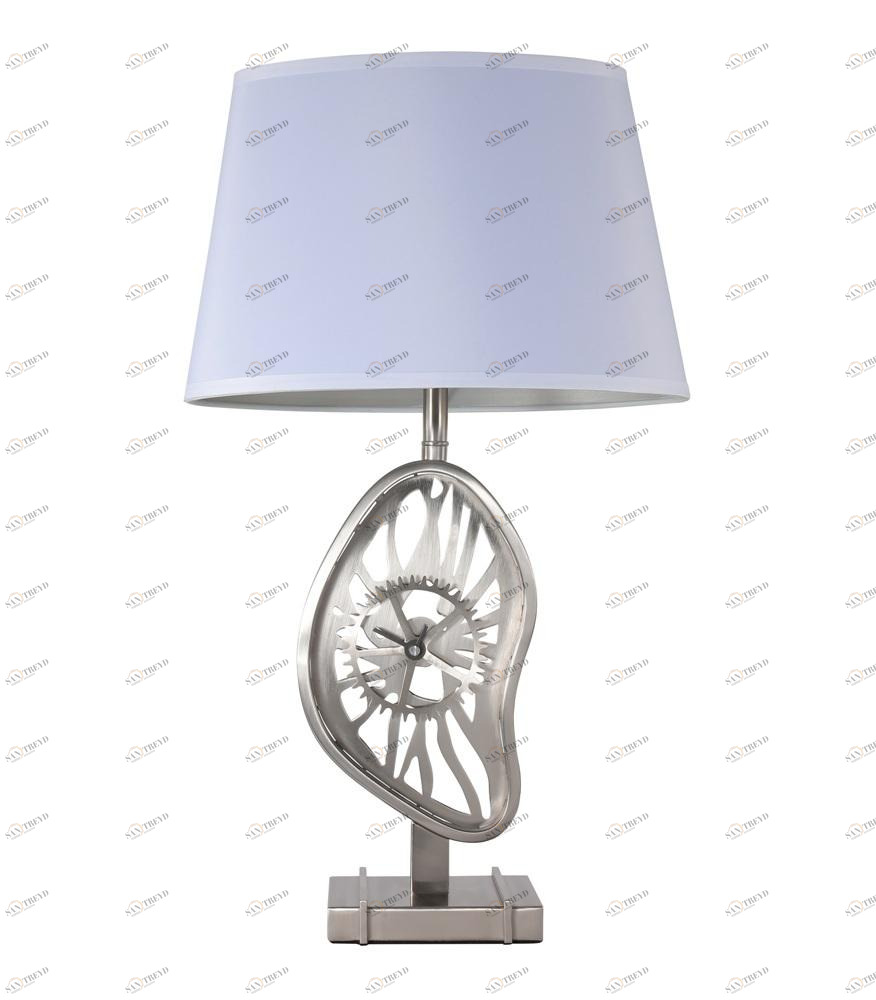 Настольная лампа Crystal Lux Valencia LG1 CRYSTAL LUX ИНТЕРЬЕРНЫЕ 110894 Белый;серебро 