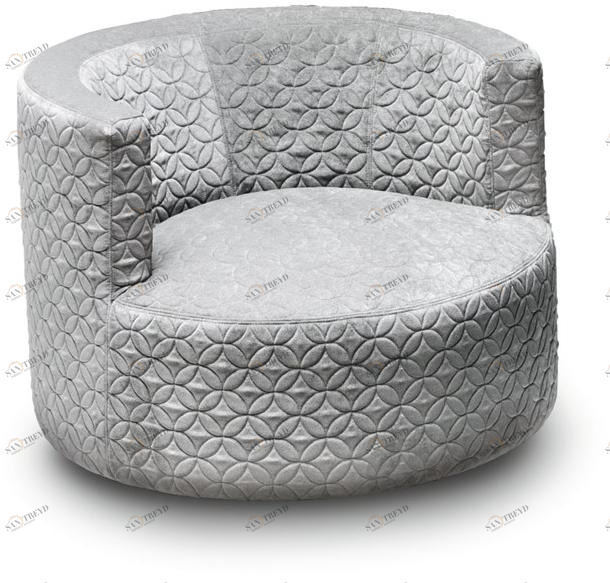 Saba Italia Вращающееся кресло из ткани с подлокотниками sun-id-1421415