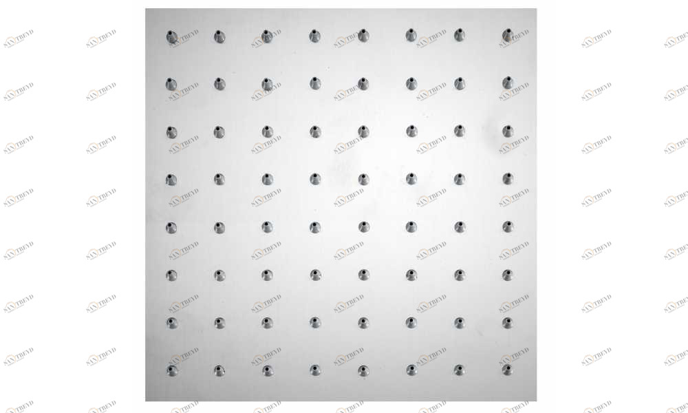 INI007-075 Hержавеющая сталь матовая Twiggy - Inox 200 x 200 mm BOSSINI 