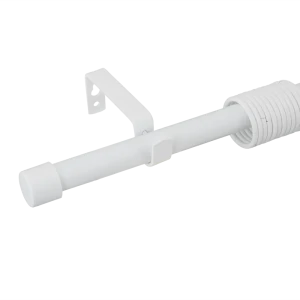 Карниз однорядный 160-320 см металл цвет белый