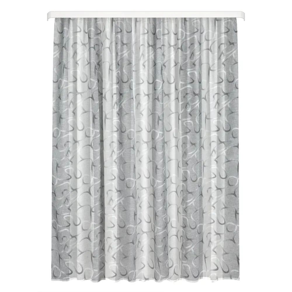 Тюль Santreyd Лабиринт серый 250x280 см - воздушная элегантность для окон 88014263 STLM-1486347 - Вид №2