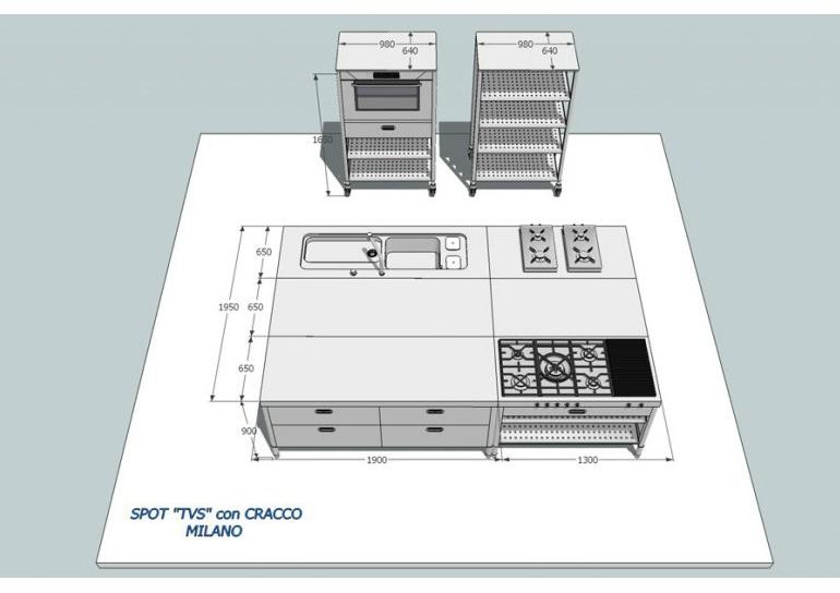 ALPES-INOX Кухня из нержавеющей стали Liberi in cucina sun-id-1461497 - Вид №6
