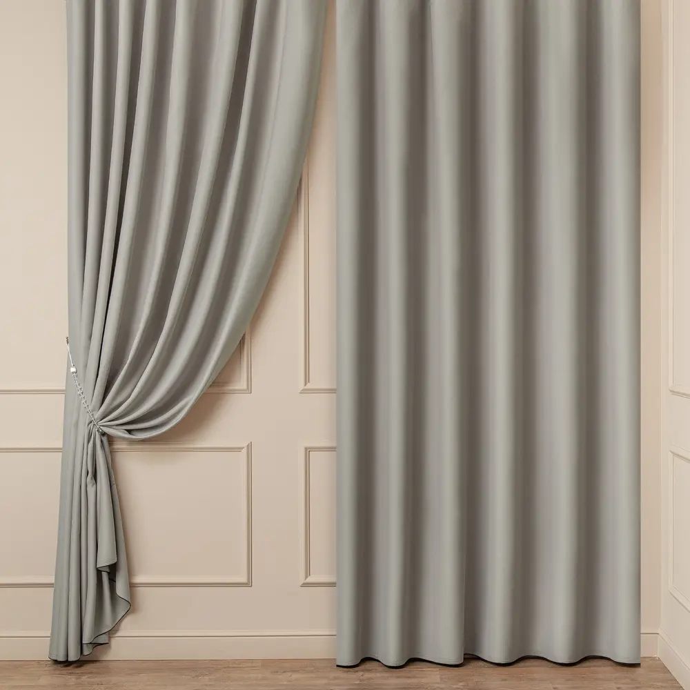 Ткань Santreyd блэкаут для штор серо-коричневая 280 см 89335485 STLM-1020700 - Вид №4