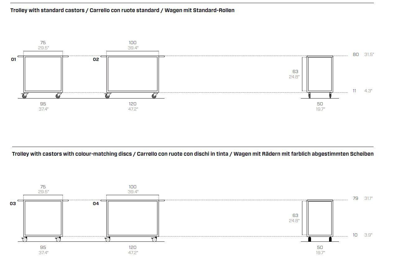 Металлическая кухонная тележка Fantin Run ARCH-00036669 - Вид №6