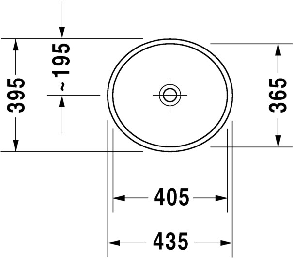 232144 Накладная раковина на столешницу  овальная Duravit Starck 2 - Вид №4