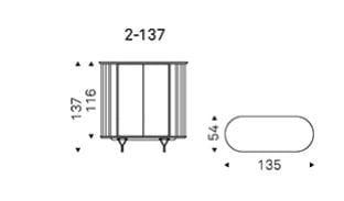 Сервант из грецкого ореха с распашными дверцами Cattelan italia Costes ARCH-00072356 - Вид №6