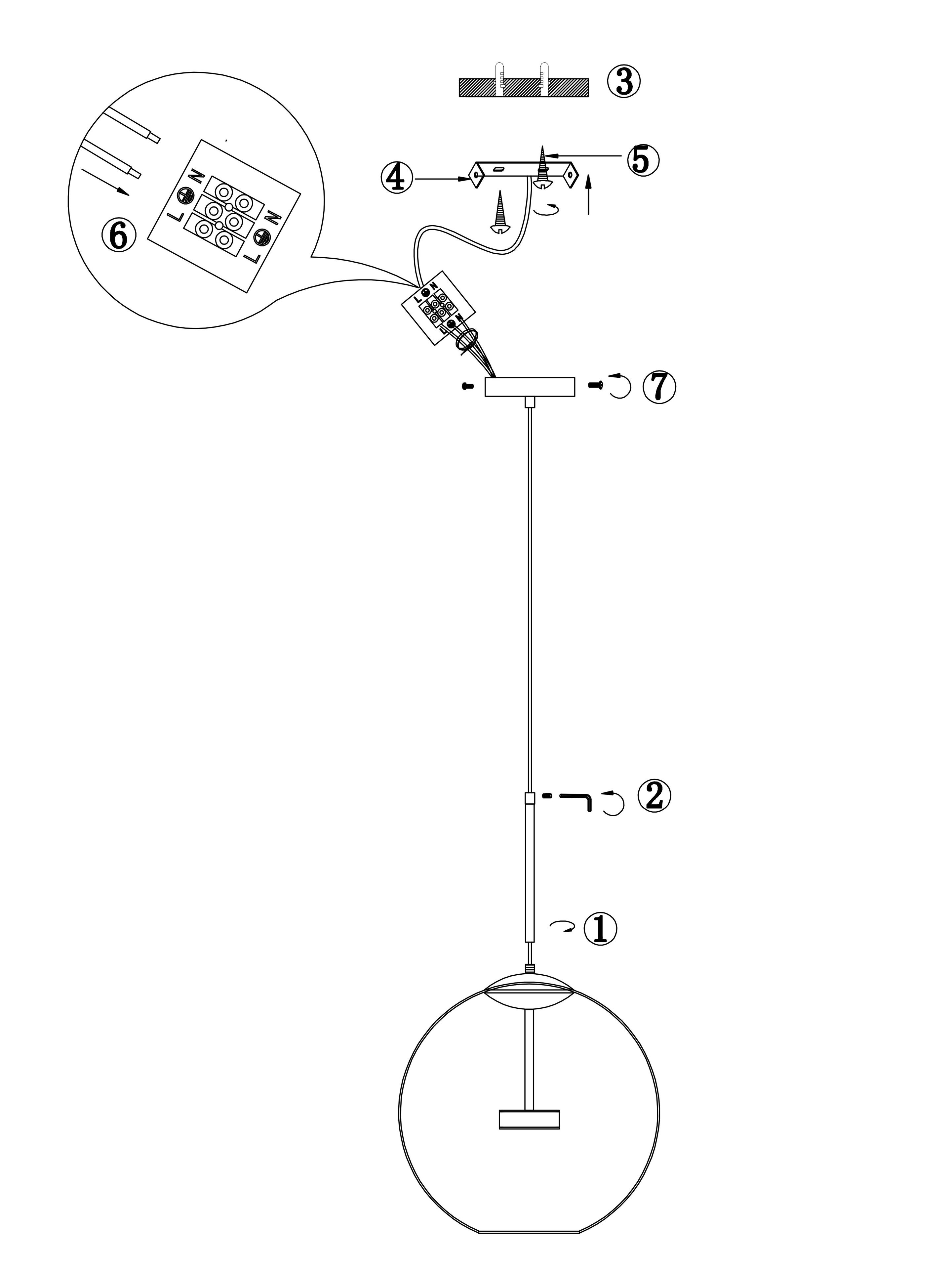 Подвесной светильник из дутого стекла Maytoni Комета ARCH-00072367 - Вид №5