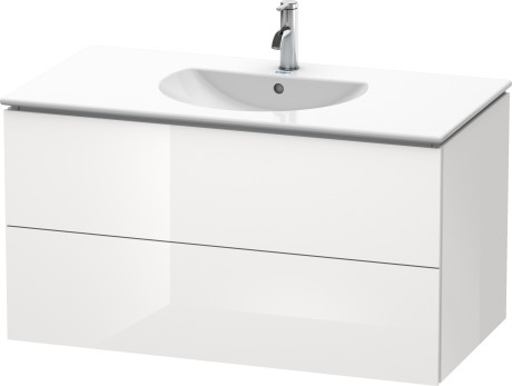 LC626302121 Тумбочка подвесная L-Cube #LC6263 1020 x 534 мм Орех темный декор Duravit - Вид №2